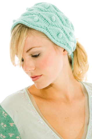 Snow Ball Angora Headband