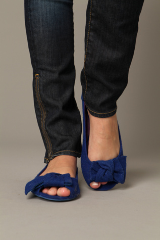 Knotted Flannel Peep Toe