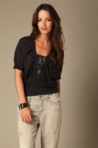 Embellished Inset Top