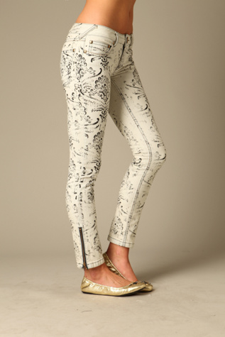 White Denim/black