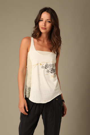 Reversible Lace Patch Tank