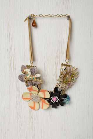 One of a Kind Vintage Flower Necklace