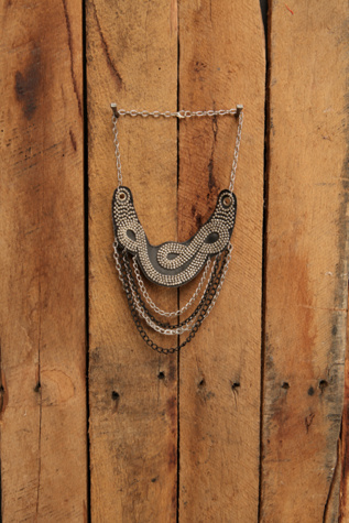 Stud Bib With Chains