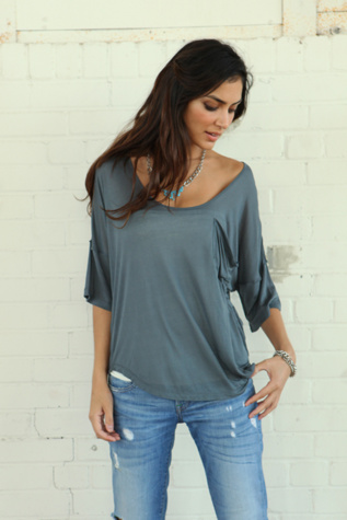 We The Free Shirt Tail Tee