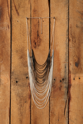 Sprayed Layered Chain Necklace