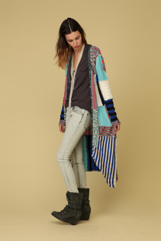 Pieced Cardigan