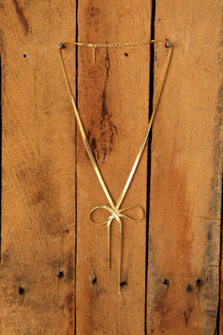 Ribbon Tie Necklace