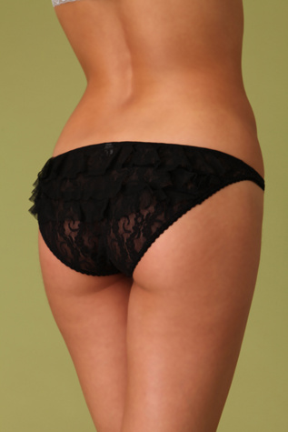 Stretch Lace Ruffle Panty