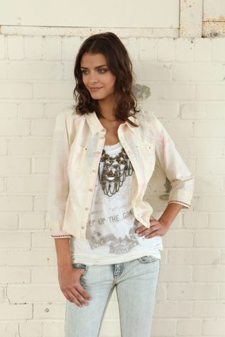 We The Free Bleach Lace Top