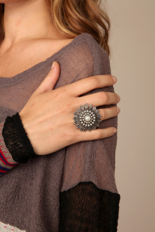 Large Sunburst and Pearl Ring from freepeople.com