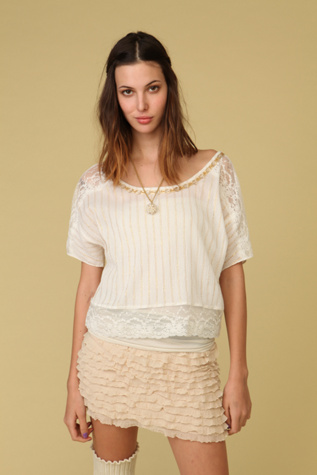 Goldenrod Lace Top