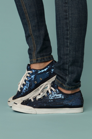 Worn in Sequin Chucks