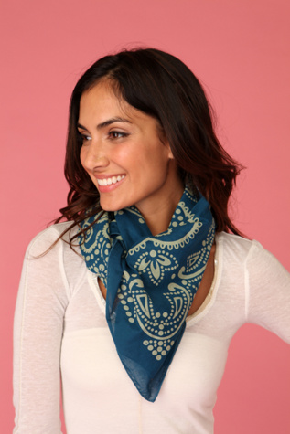 Bandana Print Teal