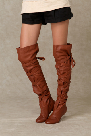 City Wrap Over The Knee Boot
