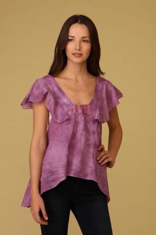 Candyshop Flutter Sleeve Top