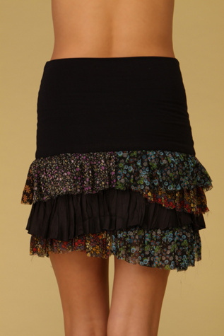 Ditsy Ruffled Layers Skirt