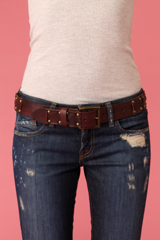 Leather Patched Belt