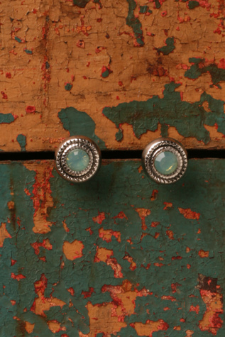 Turquoise Crystal Studs