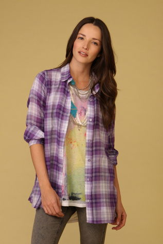 Plaid Stripe Tunic