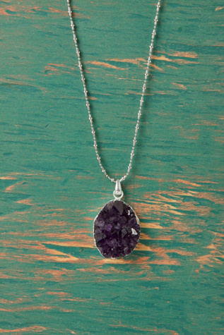 Amethyst & Quarry Layer Necklace