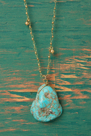 Natural Turquoise Layer Necklace