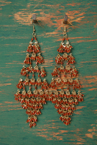 Rum Beaded Earrings