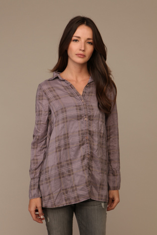 We The Free Silk Plaid Tunic