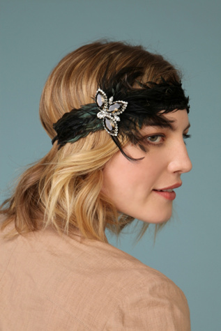 Feather and Gem Headband