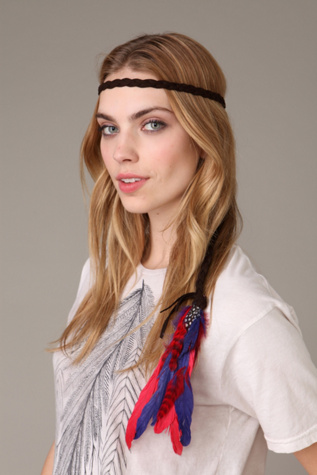 Feather Braided Headband