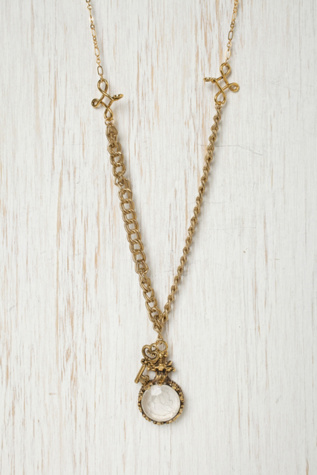 Glass Cameo Necklace