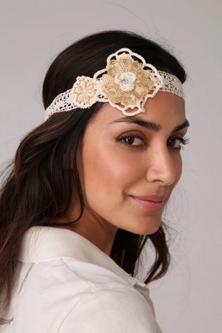 Crochet Flower Stretch Headband