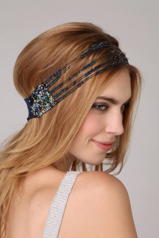 Lace Stranded Seedbead Headband