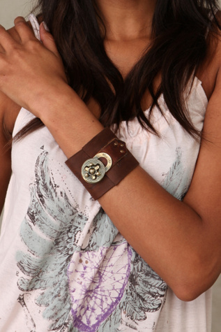 Leather Lock Cuff
