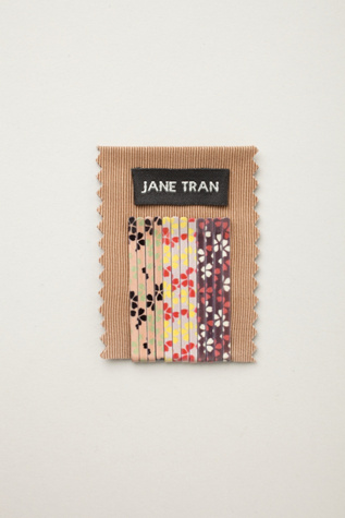 Printed Flower Bobby Pin