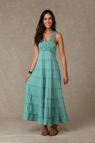 Tiered Macrame Tank Dress