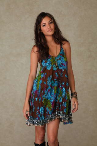 New Crinkle Floral Dress
