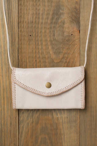 Embossed Leather Crossbody