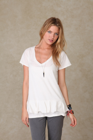 Boxy Ruffle Tee