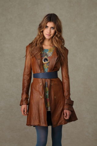 Blur Leather Trench