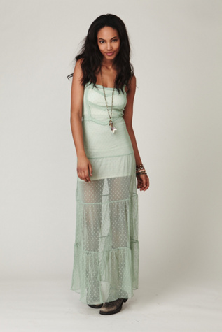 Point D'Esprit Maxi Slip