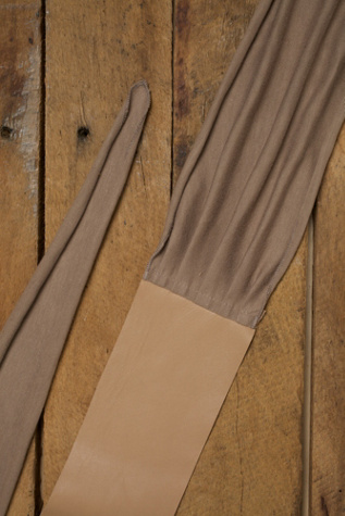 Knit & Leather Waist Wraps