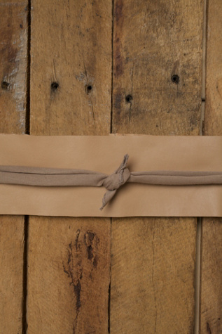 Knit & Leather Waist Wraps