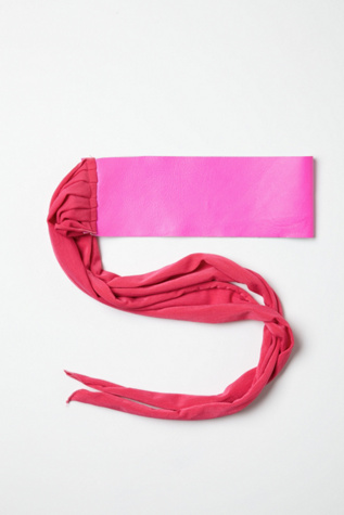 Knit & Leather Waist Wraps