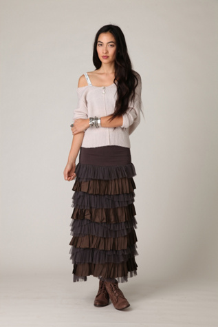 FP ONE Ruffled Layers Maxi Skirt