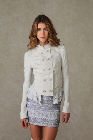 Cord Ruffle Jacket