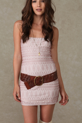 Wide Woven Braid Belt