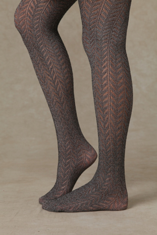 Heathered Pointelle Tights