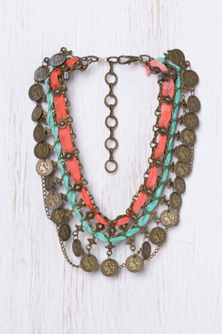 Traded Treasure Bib Necklace