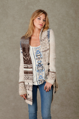 Scenes in Fairisle Cardigan