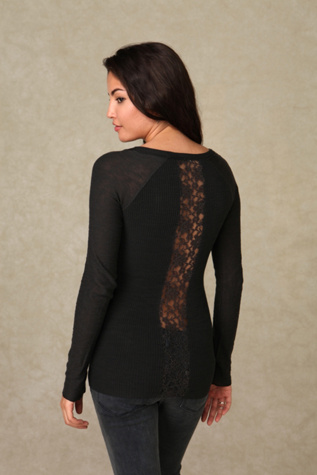We the Free Long Sleeve Lace Back Sweater